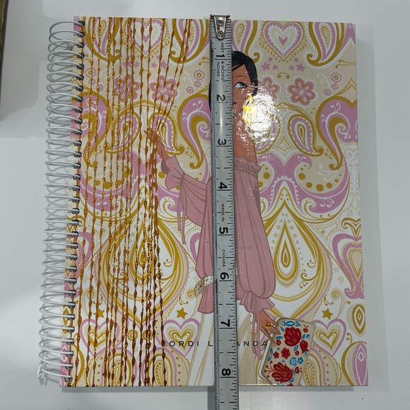 Vintage BOHO theme Jordi LaBanda Coil Notebook or Journal 8.25” x 6.5” - Picture 8 of 9